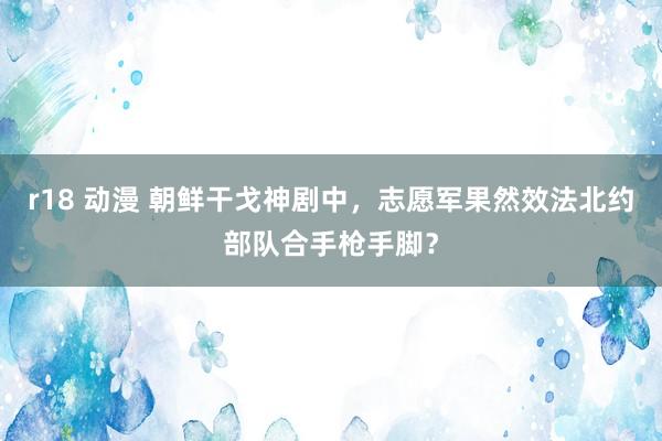 r18 动漫 朝鲜干戈神剧中，志愿军果然效法北约部队合手枪手脚？