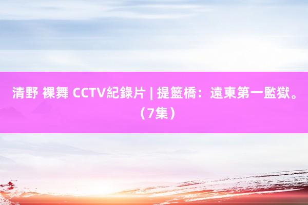清野 裸舞 CCTV紀錄片 | 提籃橋：遠東第一監獄。（7集）